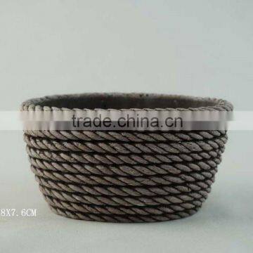 Elegant Light Blue Cement Decorative Candle Jars With Copper Lid Match Wedding Ornament