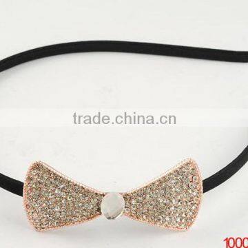 Alloy with stone bow headband hairband