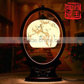 Ceramic Table Lamp Vintage Jingdezhen Porcelain For Bedroom Wedding Gift Home Decor Desk Lamp