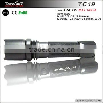 Rechargeable led flashlight with Ergonomic design and perfect quality TANK007 TC19