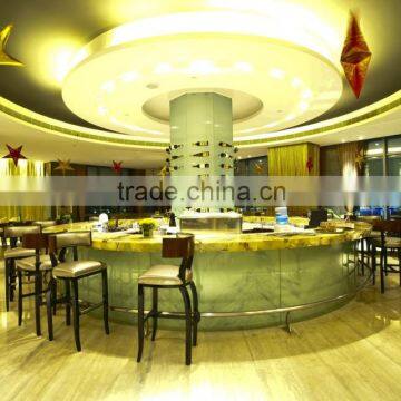 China Factory Manufacture solid surface modern fashion counter top salad bar counter top salad bar