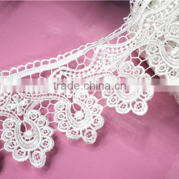 custom cheap nylon polyester swiss voile lace