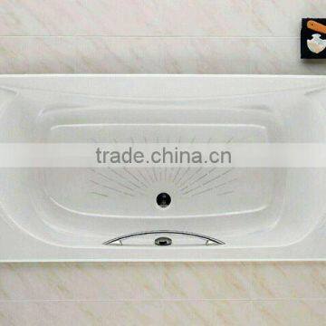 White porcelain cast iron bathtub 1600mm 1800mm