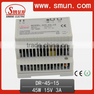 45W 15VDC 3A Din Rail Switching Power Supply DR-45-15