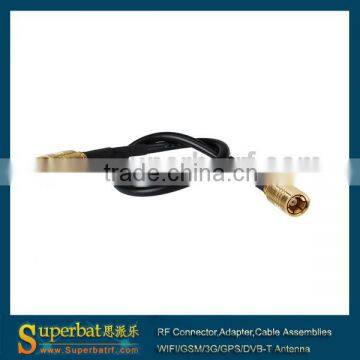 SMB male straight to SMB male straight pigtail Cable RG174 15cm