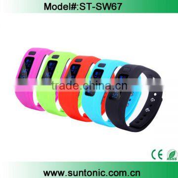 OLED Smart Healthy Bracelet Bluetooth Pedometer Tracking Calorie Sleep Monitor Call Reminder Remote Wristband