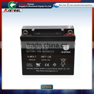 sealed gel free maintenance motorcycle battery 12N7-BS