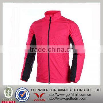 O neck women contrast windbreaker wholesale