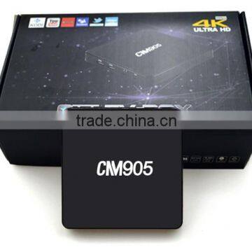 Cloudnetgo 1Chip Trade Assurance 2016 New Chipset amlogic s905 tv box 1g 8g Android 5.1 TV Box kodi 4K UHD TV box CM905 TV box