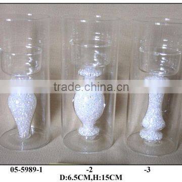 (05-5989)beautiful Glass Candle Holder