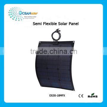 30W semi Flexible Solar Panel Low Price Mini Solar Panel