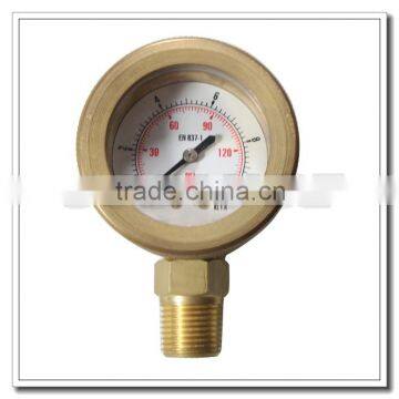 High Quality Bottom Mount Pressure Subsea Copper Alloy Manometer