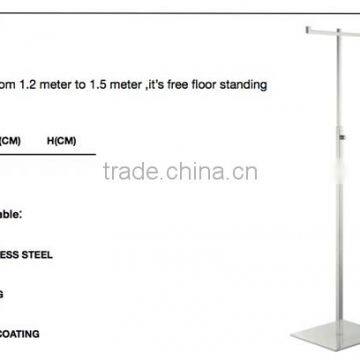 MDF Shelves Floor Standing Slatwall Shoe Shelf With Wheels photo-2