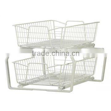 2 Tiers Cabinet Stroage Basket