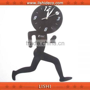 Innovative Funny Wall Clock Looks Like A Running Man