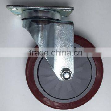 Medium duty single ball bearing pvc caster, Medium duty Industrial casters,Medium duty PU furniture swivel castor