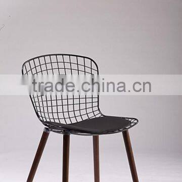 Bertoia Chair Wood Leg /metal Seat Chair With Solid Wood Leg /wire Chair photo-3