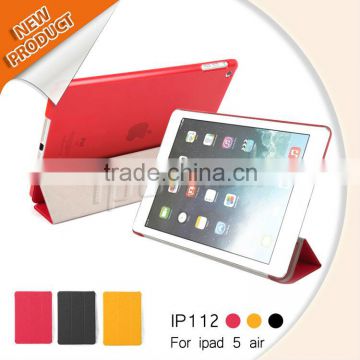 Three folio standig leather case for ipad air ipad 5