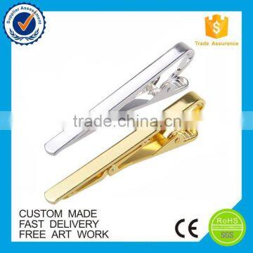 Custom Design Gold Plate Laser Logo Tie Clip photo-5