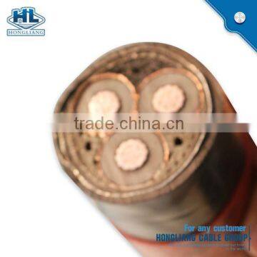 Cable 3C, 185mm Copper Conductor XLPE Insulated Non Armoured Layer PVC Sheath 11 KV CU/XLPE/PVC 3*185mm Power cable