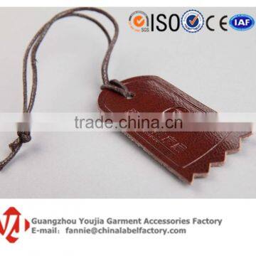 Custom Embossed Leather Hang Tag Swing Tag For Furniture/Garment