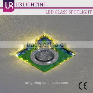 Green galss surface led downlight ceiling light use for decoration lighting