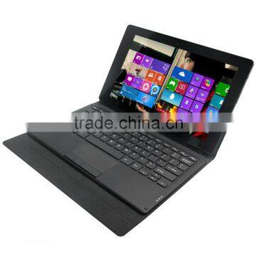 11.6 inch leather case cover with pogo pin keyboard and magnet stand for windows tablet