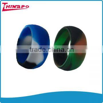 standard size medical grade silicone camo camouflage color silicone ring