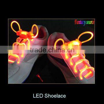 whole saler led flashing shoelace with yellow LED