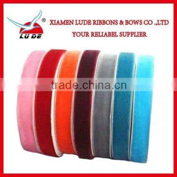 2016 factory customized nylon velvet ribbon