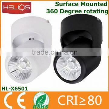 new design surface mounted 360 degree rotating led ceiling spot light