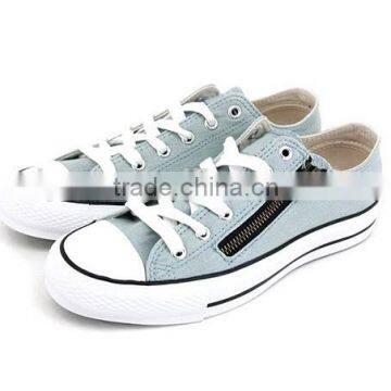 Side Zip Decorated Rubber Sole Platform Slip on Women Sneakers Cheap Casual Canvas Shoes 2016, Shoes Women Ladies photo-3
