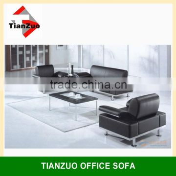 Leisure European Style Stainless Steel Leather Office Lobby Sofa(SF-09)