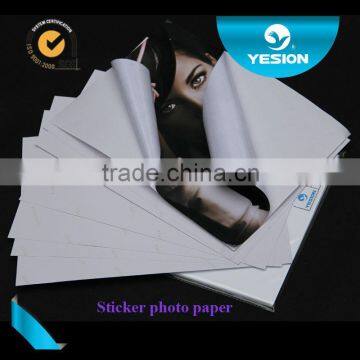 oem professional Micro Porous double sided photo paper 135gsm high gloss label paper waterproof stickers printing