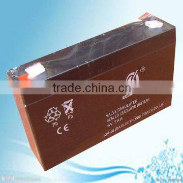 Lead acid battery for parking lot lock/ 6v7ah lead acid rechargeable battery