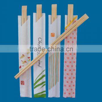 240mm disposable tensoge bamboo chopsticks with paper wrapped