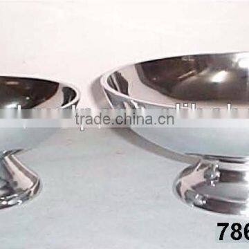 Handicrafts Aluminium Metal Fruit & Candy Bowl Mirror Polish