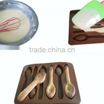 2015 wholesale spoon shaped silicone chocolate mould