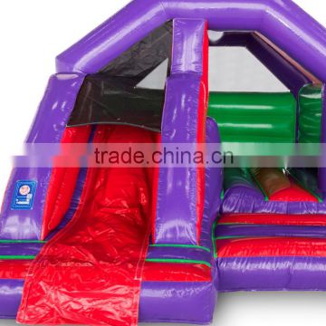 A Frame Front Slide Combo Inflatable Bouncy Castle With Slide Combo For kids Supplier