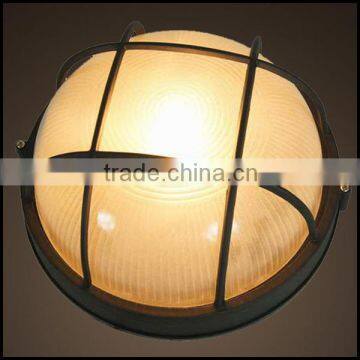 IP44 art glass bulkhead light fitting hot sale (HS1107)