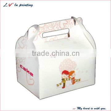 high quality paper cake box with handle