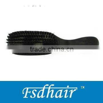 Wooden handle hair brush