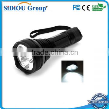 promotional aluminum alloy led flashlight keychain 3-led aluminum flashlight