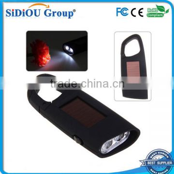 cool black solar led flashlight torches