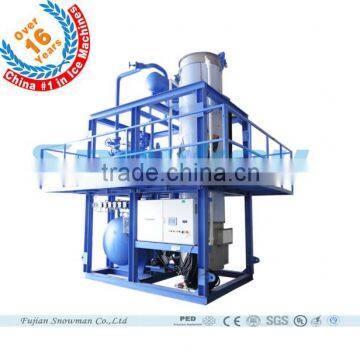 Large type edibile tube ice maker 30000kgs per 24hours for concrete cooling or eating