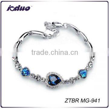 Fashion Sparkling Heart Of Ocean Crystal Bracelet