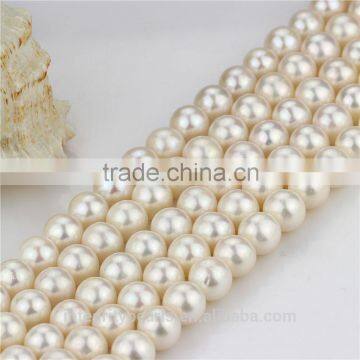 11mm AA Grade Perfect Round Wholesale Price Natural Cultured Round White Pearl Beads photo-2