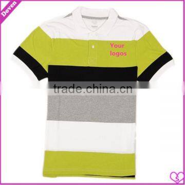 yarn-dyed weaving strape polo shirts