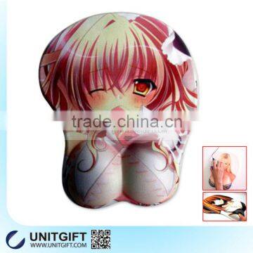 Factory custom sexy carton girl mouse pad