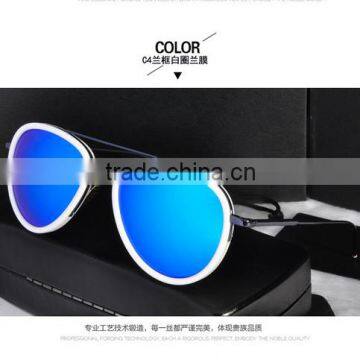 Female fashion retro yurt metal inner-grade sunglasses